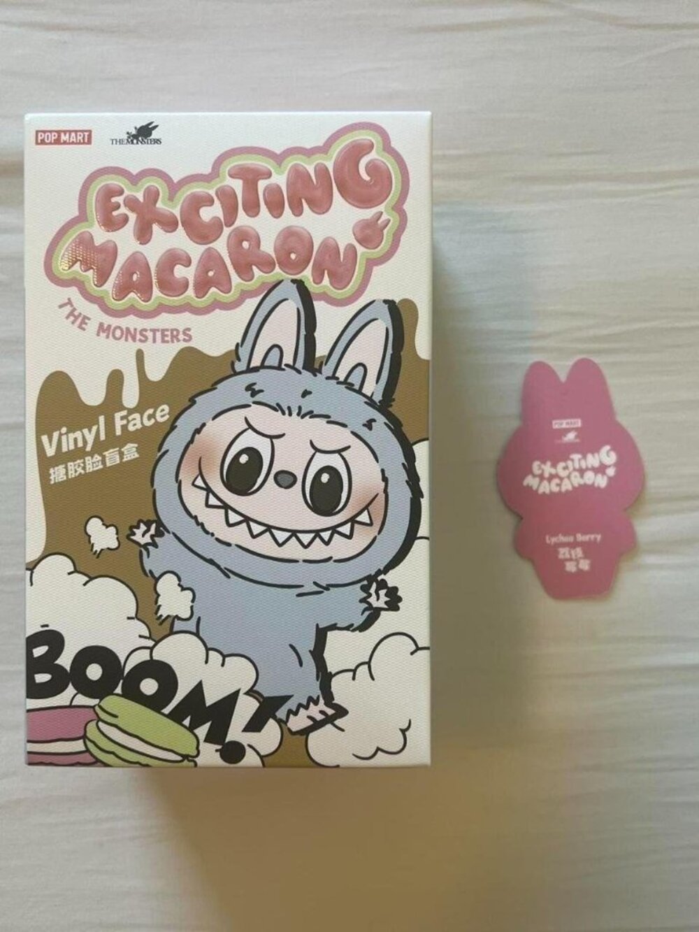 Authentic Lychee Berry Pop Mart Labubu The Monsters Exciting Macaron Vinyl Face